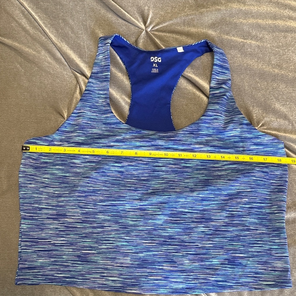 DSG Vibrant Blue Athletic CropTank XL